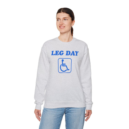 Leg Day Handicap Crewneck Sweatshirt The Devil's Pickle