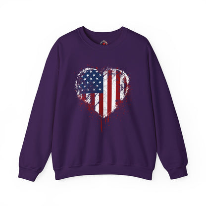 American Heart Crewneck Sweatshirt The Devil's Pickle