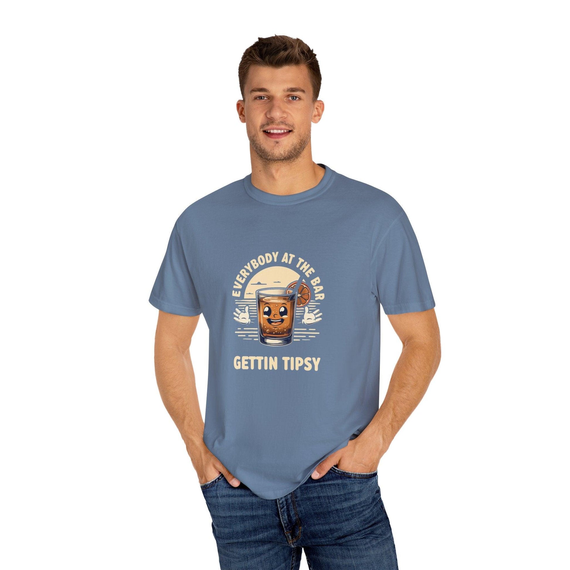 Everybody at the Bar Gettin Tipsy Unisex Garment-Dyed T-Shirt Country in My Heart