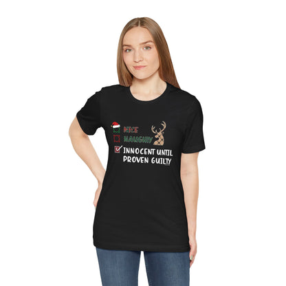 Innocent Until Proven Guilty T-Shirt The Devil's Pickle