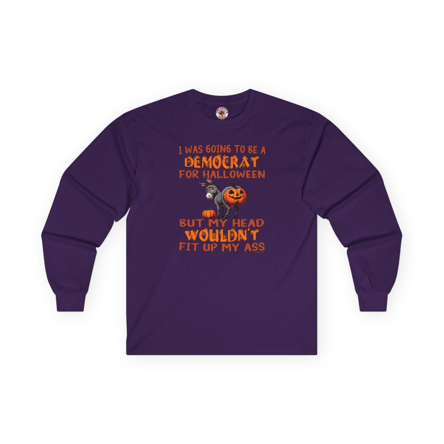 Democrat for Halloween Long Sleeve Tee The Devil's Pickle