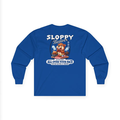 Sloppy Beaver BBQ Back Long Sleeve Tee The Devil's Pickle