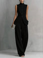Women's Solid Color Sleeveless Top & Long Pants Two-Piece Set – 4 Colors XS–XXL FitiqueFit