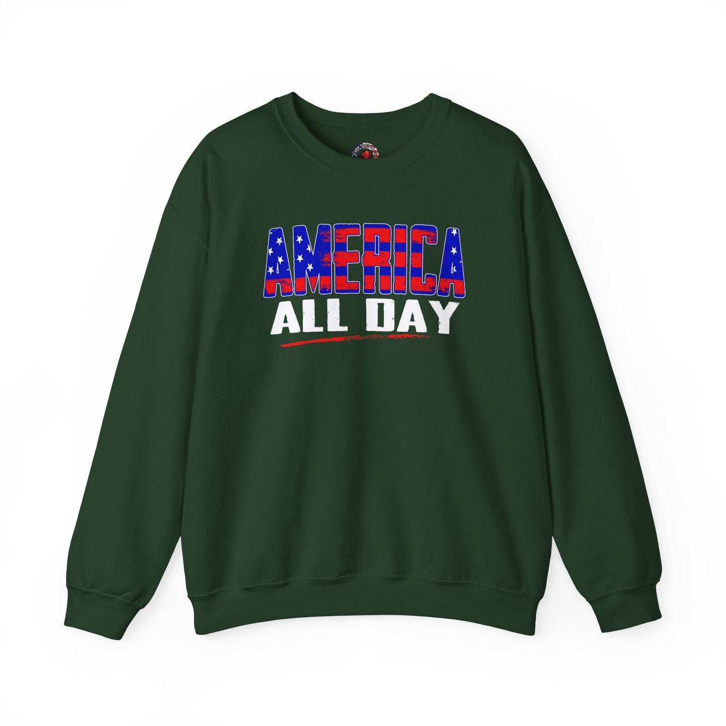 America All Day Crewneck Sweatshirt The Devil's Pickle