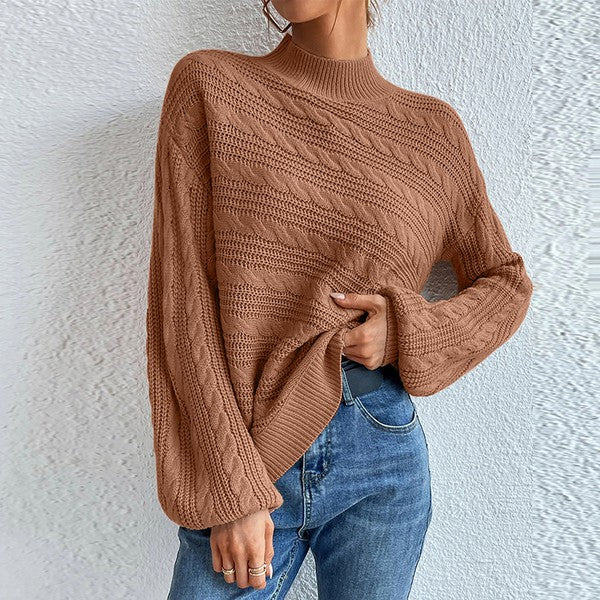 Women's Long Sleeve Mock Neck Sweater Shop Style & More | Fresh Looks, Everyday Deals & Free Shipping