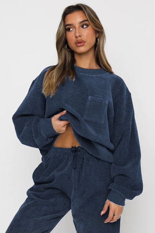 WOMEN TWO PIECE CORDUROY WESTERN SET BY CLAUDE