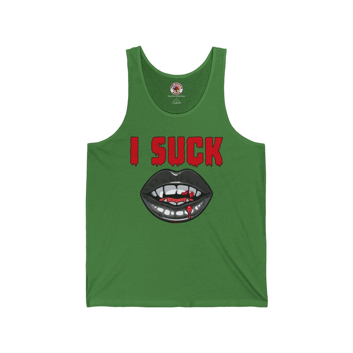 I Suck Tank Top The Devil's Pickle
