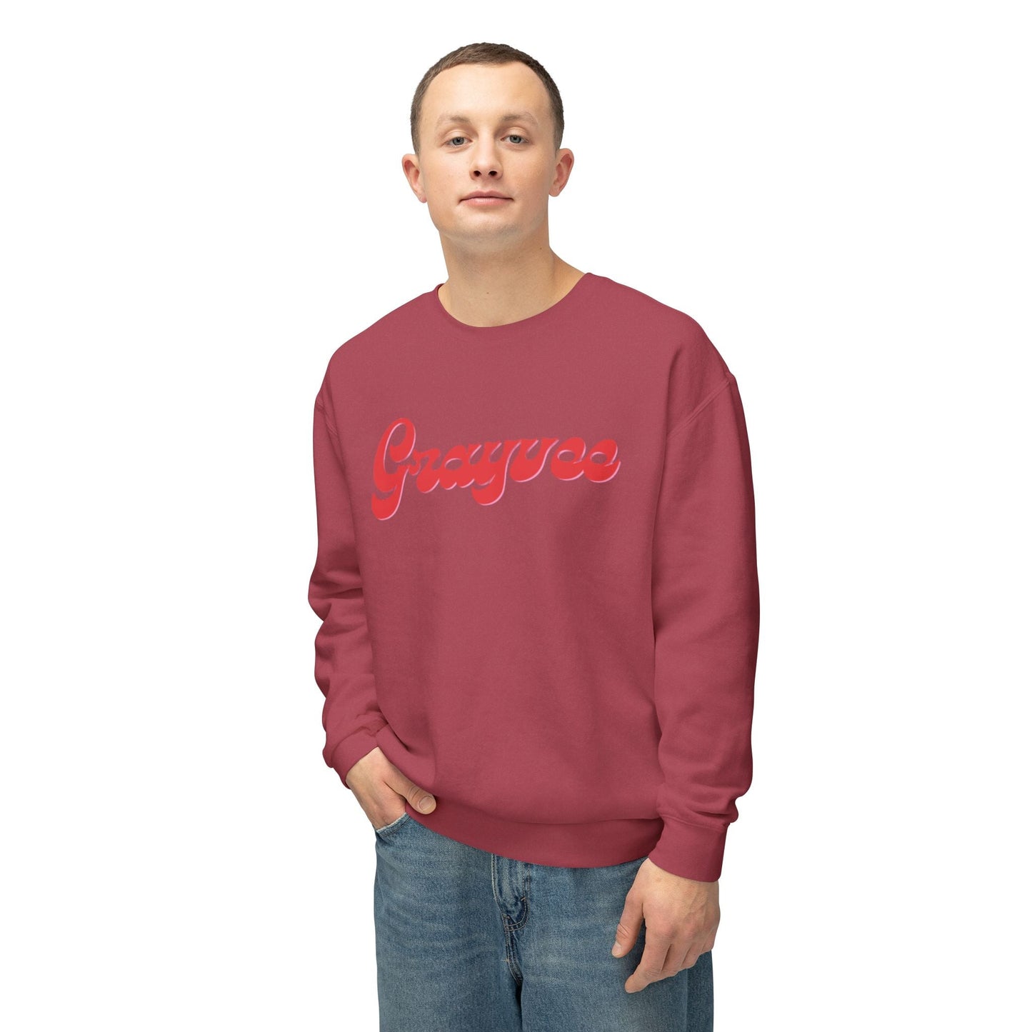 Unisex Lightweight Crewneck Sweatshirt "Grayvee" Grayceful LLC