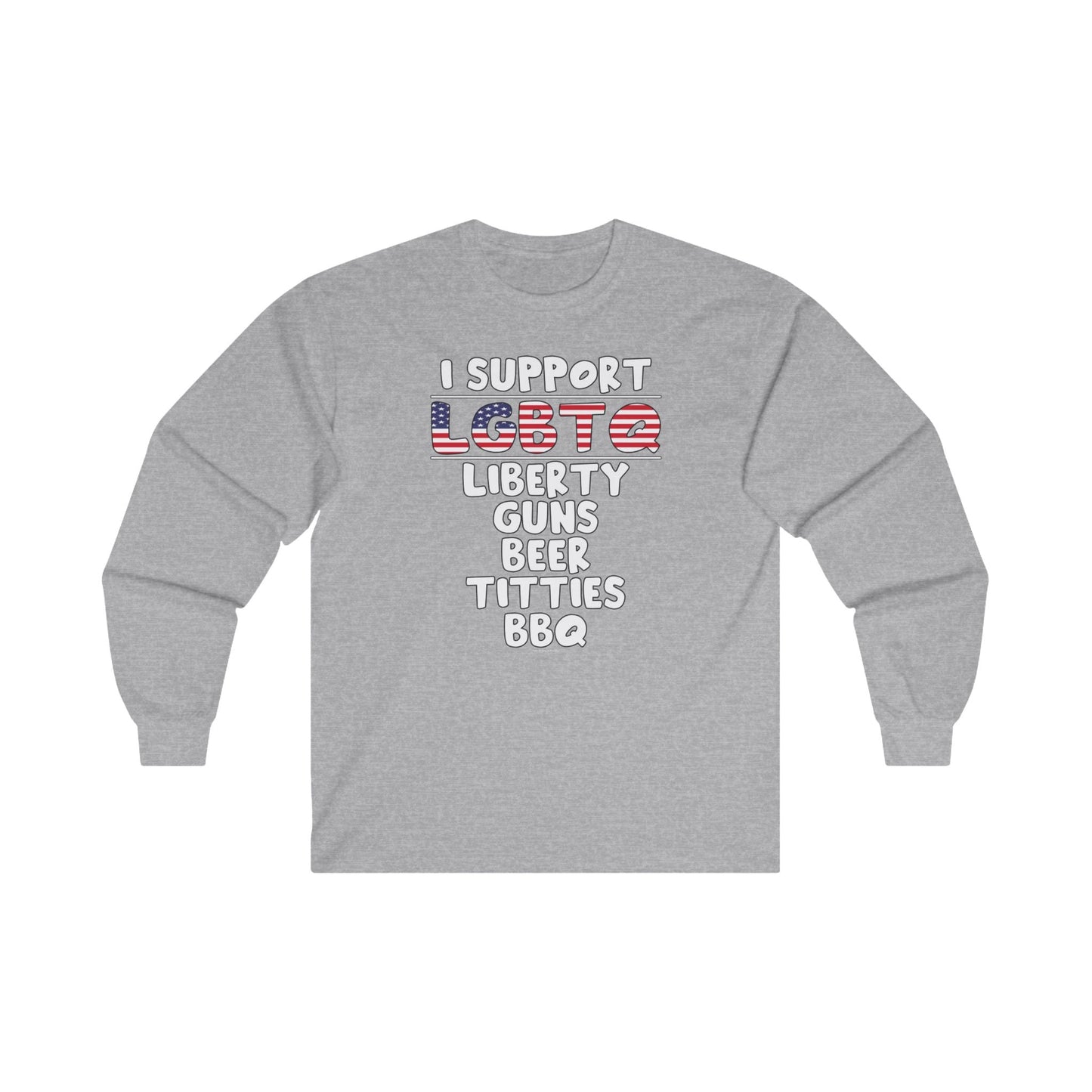 I Support LGBTQ Long Sleeve Tee The Devil's Pickle