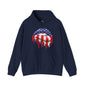 American Flag Lips Hooded Sweatshirt The Devil's Pickle