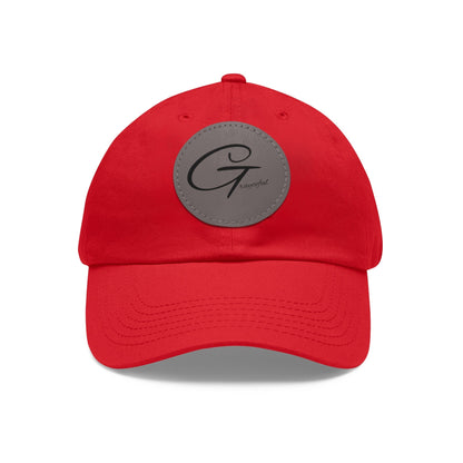 Hat with Leather Patch (Round) Grayceful LLC