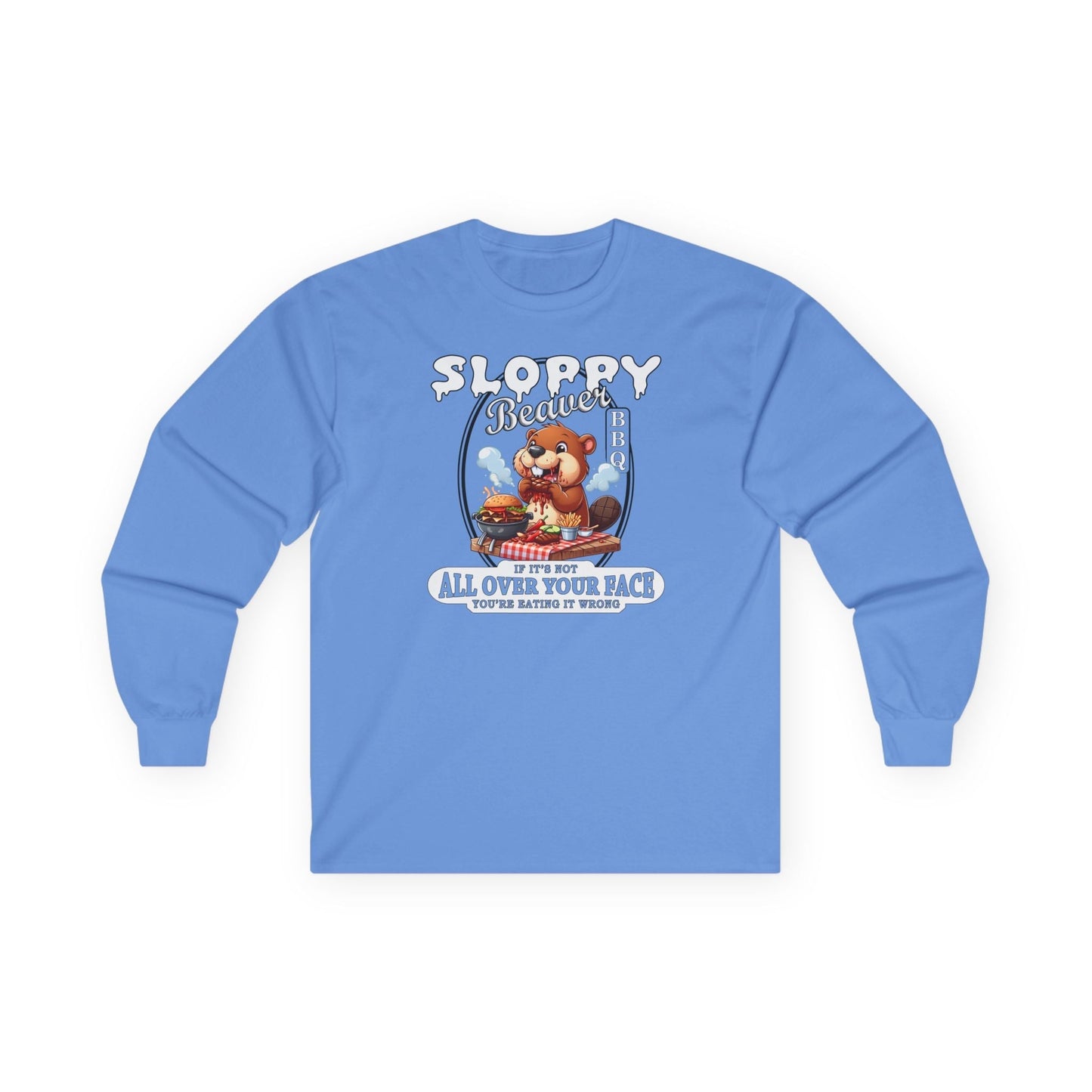 Sloppy Beaver BBQ Long Sleeve Tee The Devil's Pickle