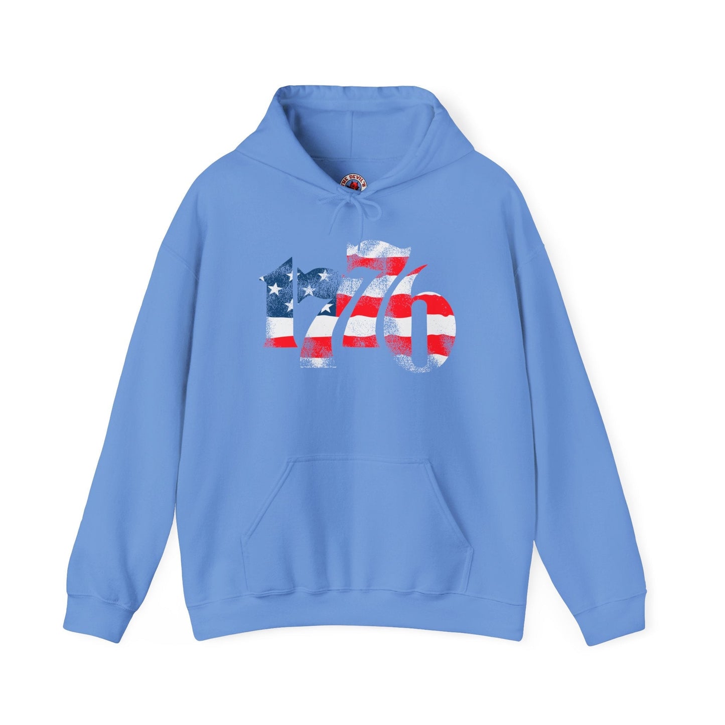1776 American Flag Hooded Sweatshirt The Devil's Pickle
