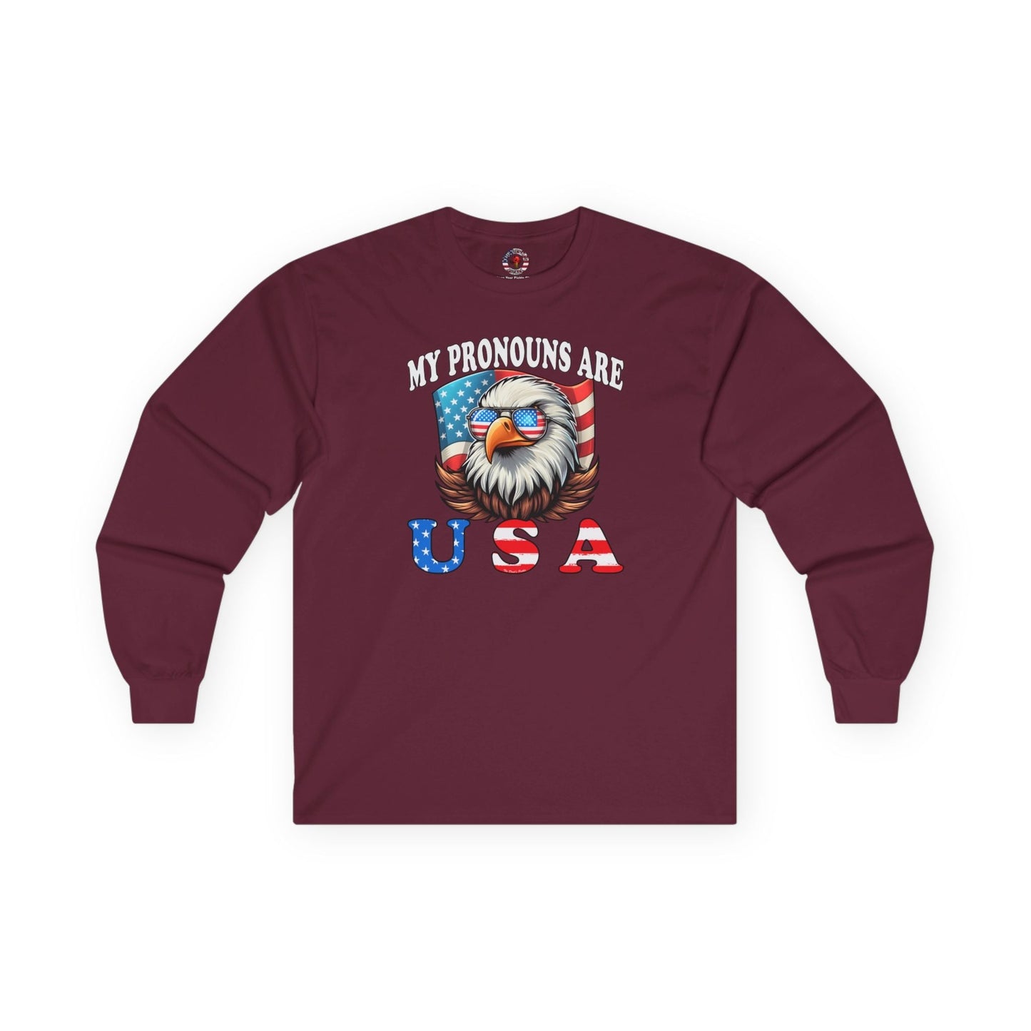 My Pronouns Are U.S.A Long Sleeve Tee The Devil's Pickle