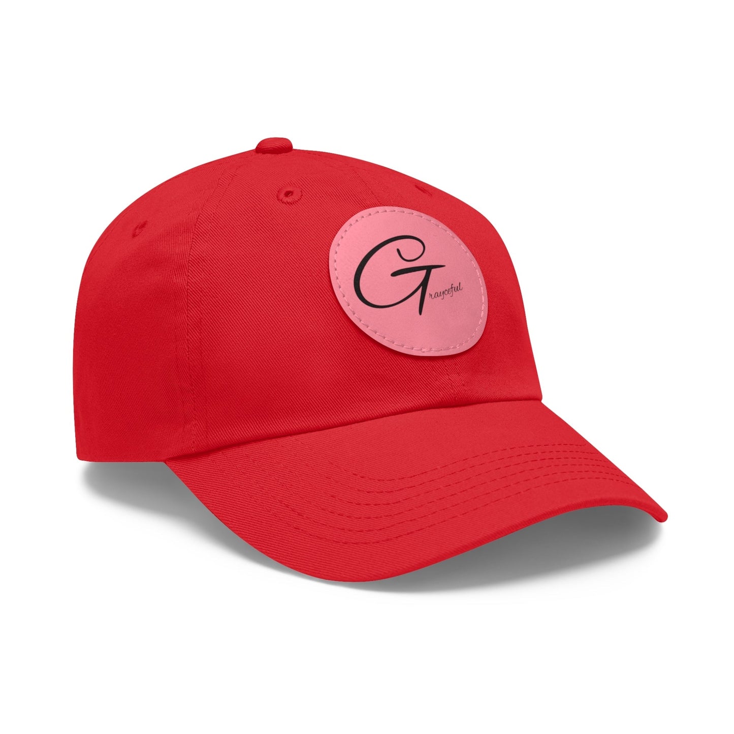 Hat with Leather Patch (Round) Grayceful LLC