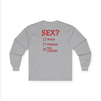 Sex? Yes, Please Long Sleeve Tee The Devil's Pickle