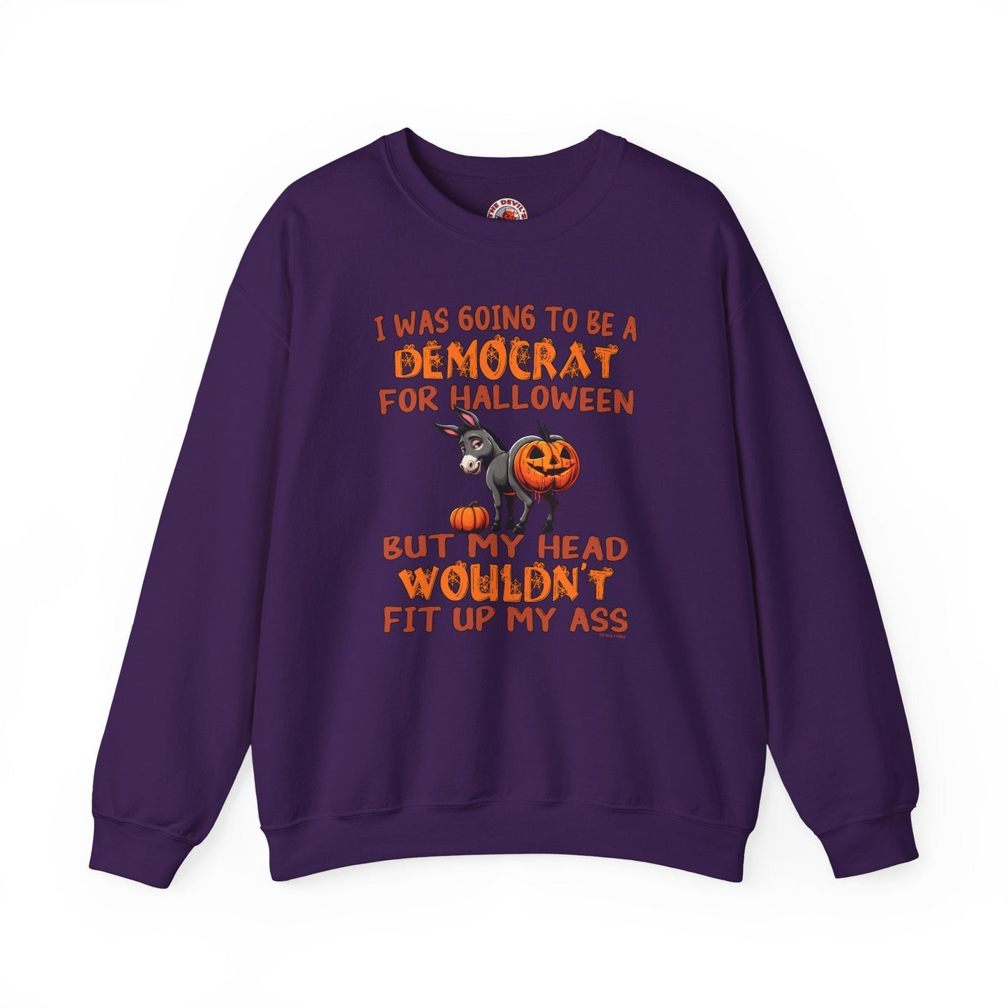 Democrat for Halloween Crewneck Sweatshirt The Devil's Pickle