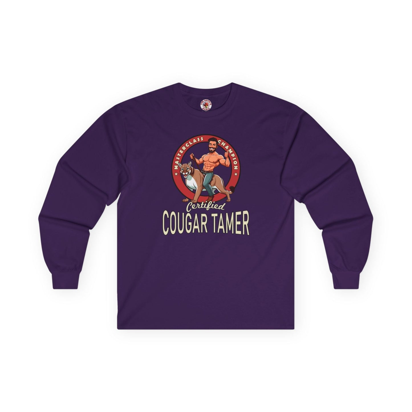 Certified Cougar Tamer Long Sleeve Tee The Devil's Pickle