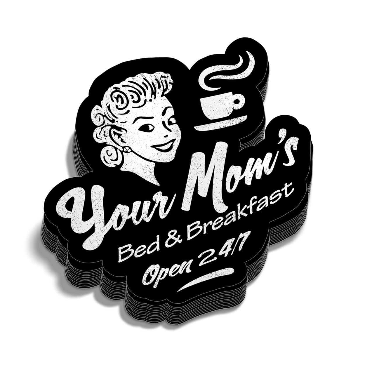 Your Mom Hard Hat Decal Armed American Supply