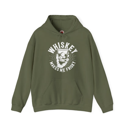 Whiskey Makes Me Frisky Hooded Sweatshirt The Devil's Pickle