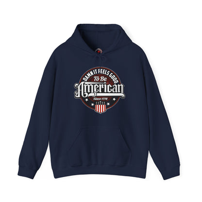 Damn it Feels Good To Be American Hooded Sweatshirt The Devil's Pickle