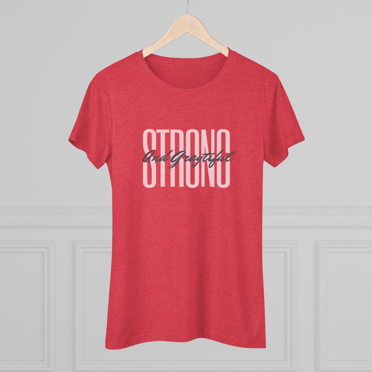 Strong and Graytiful Women's Triblend Tee Grayceful LLC