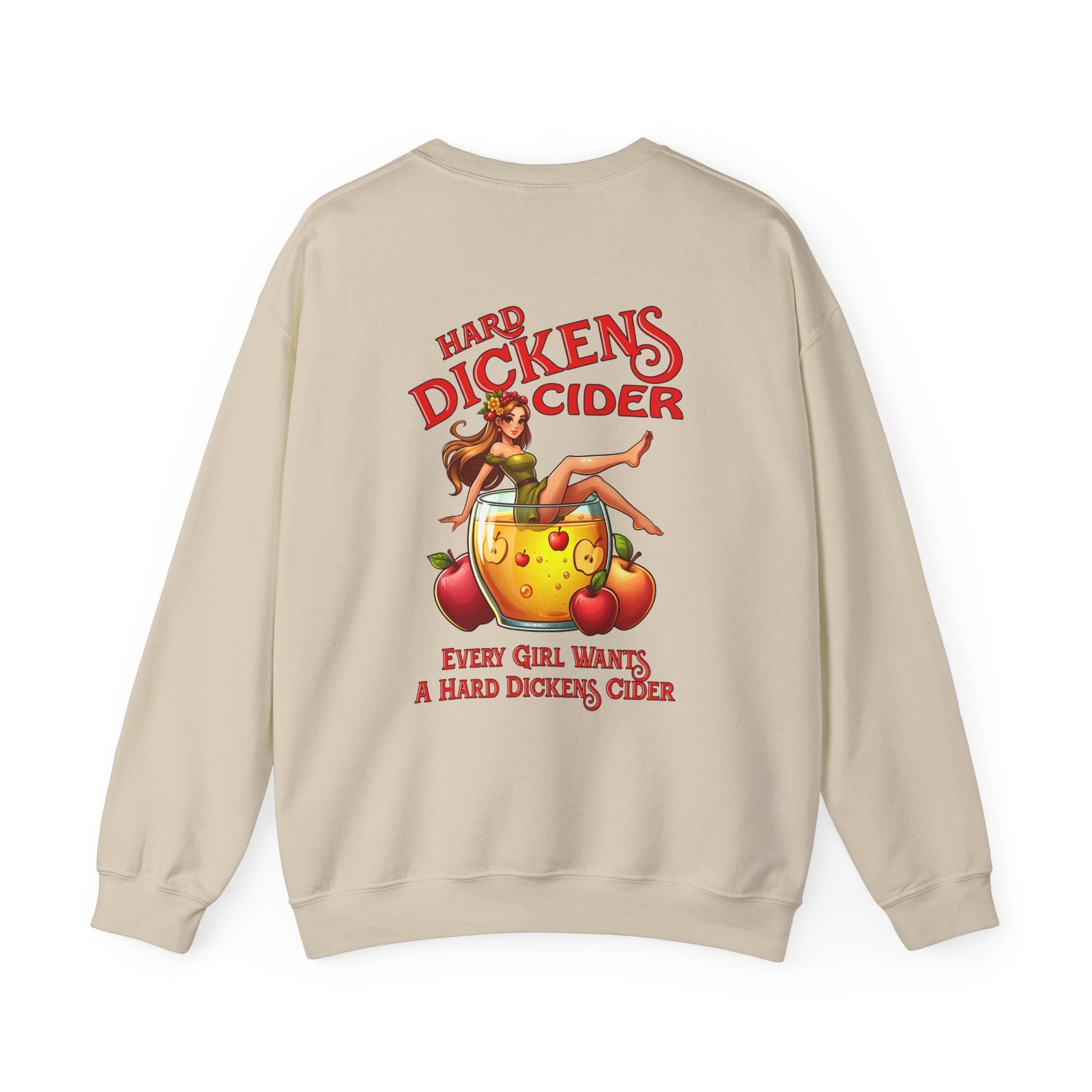 Hard Dickens Cider Front/Back Crewneck Sweatshirt The Devil's Pickle