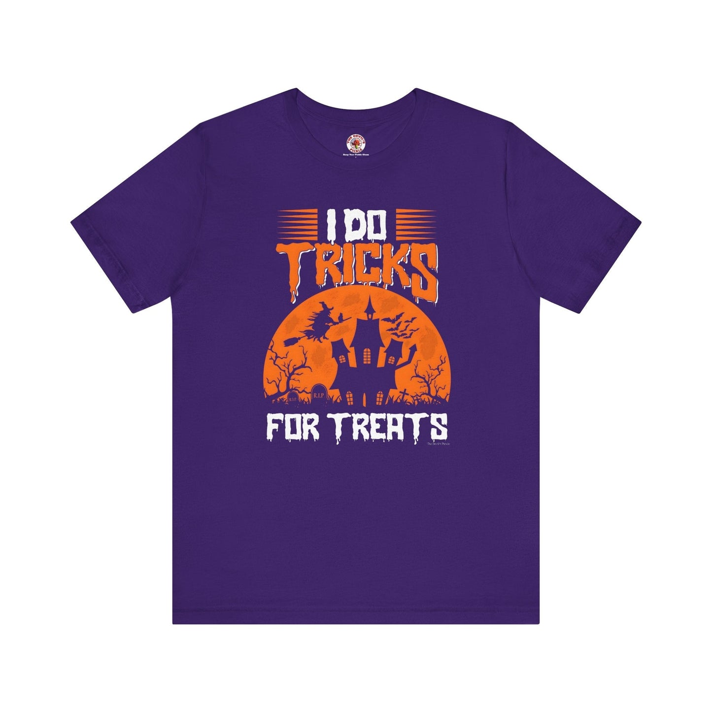 I Do Tricks For Treats T-Shirt The Devil's Pickle