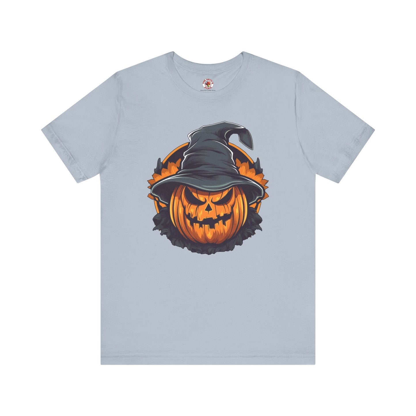 Scary Witch Pumpkin Halloween T-Shirt The Devil's Pickle