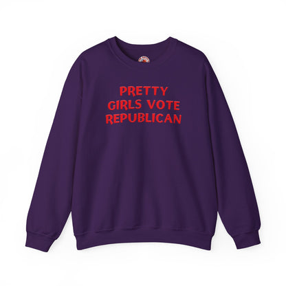 Pretty Girls Vote Republican Crewneck Sweatshirt The Devil's Pickle