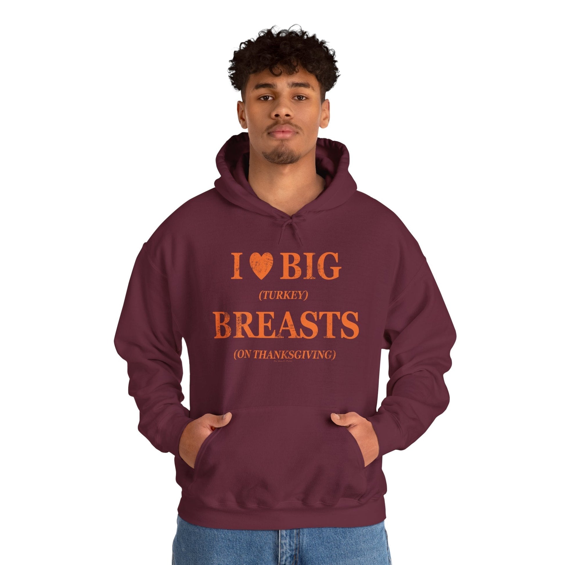 I Heart Big Breasts Hooded Sweatshirt The Devil's Pickle
