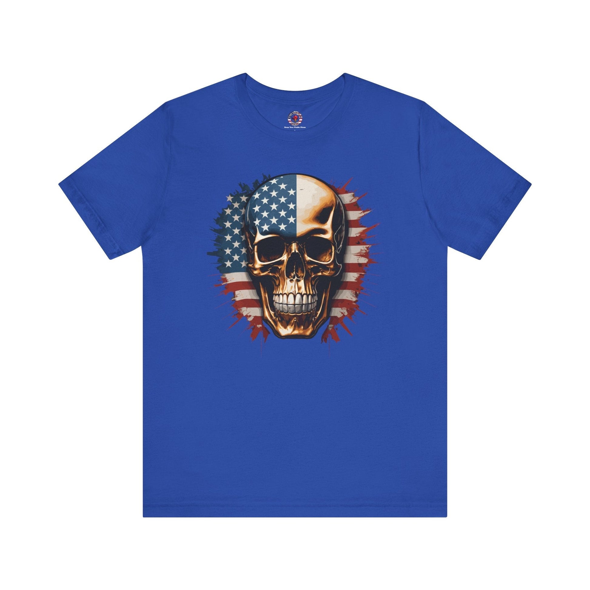 American Flag Skull T-Shirt The Devil's Pickle