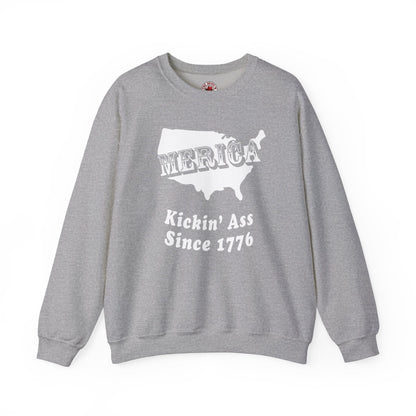 MERICA Kickin' Ass Since 1776 Crewneck Sweatshirt The Devil's Pickle