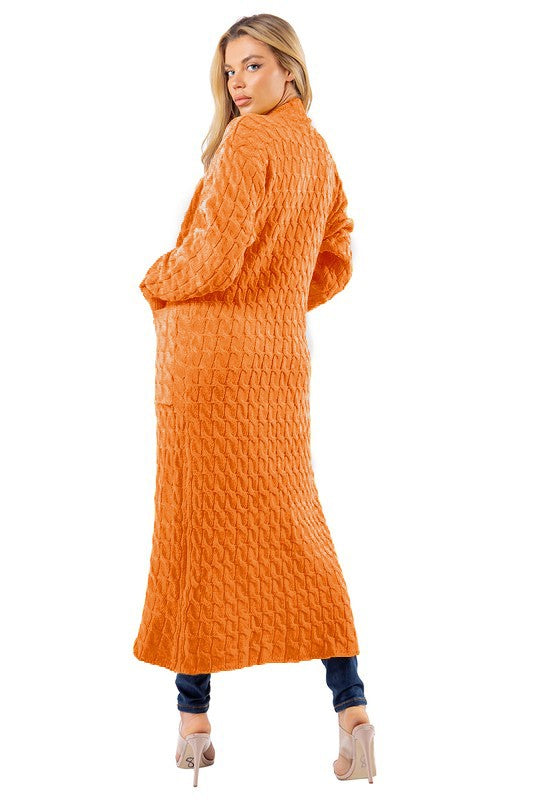 WOMEN FASHION LONG MAXI SWEATER CARDIGAN BY CLAUDE