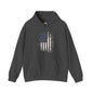 Distressed American Flag Hooded Sweatshirt The Devil's Pickle