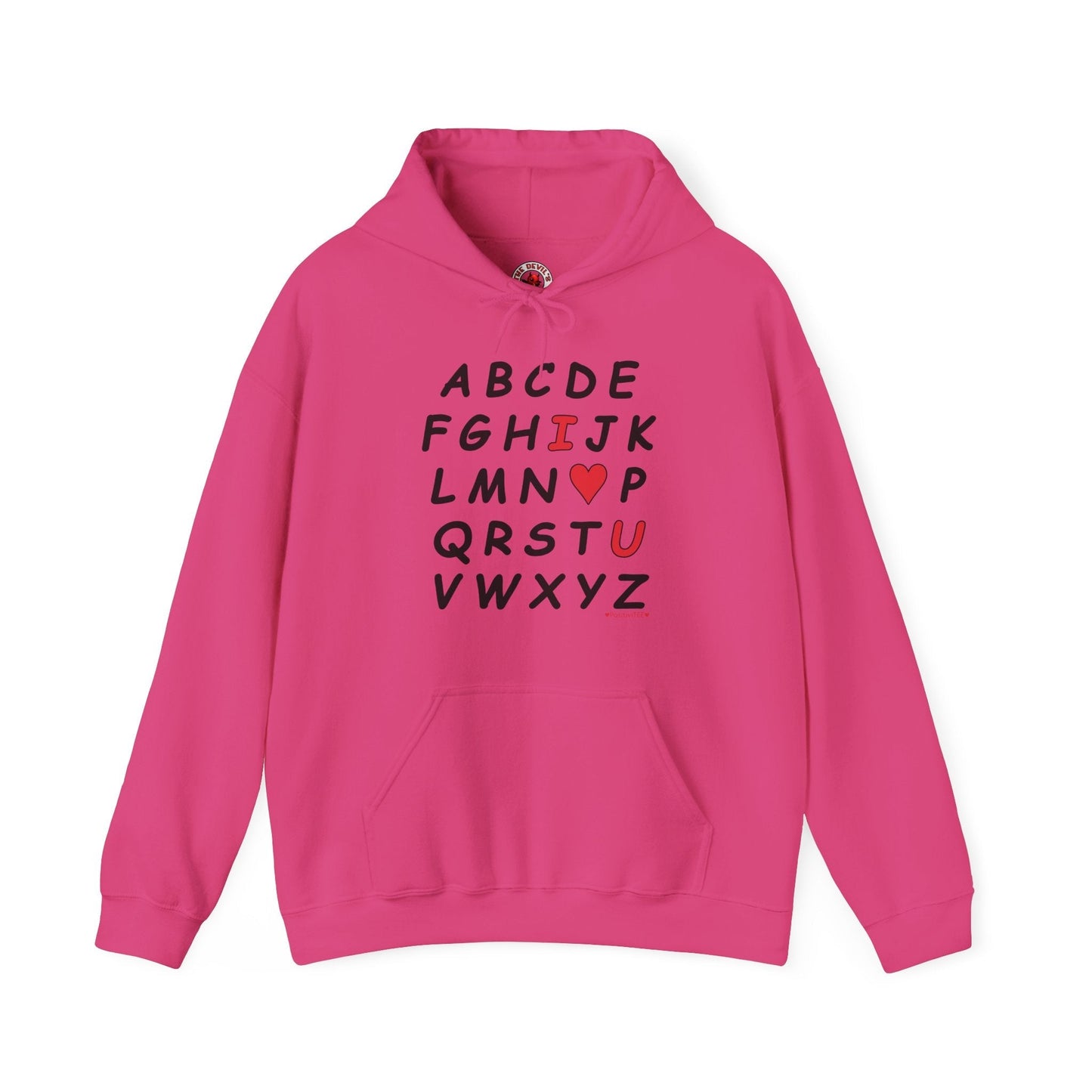 ABC I Love You Hooded Sweatshirt The Devil's Pickle