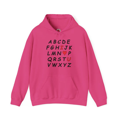 ABC I Love You Hooded Sweatshirt The Devil's Pickle