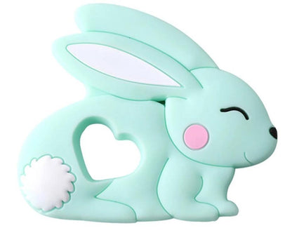 Baby Teether Silicone Rabbit Food Grade Bunny Teether Nursing Teething  Accessories Silicone Animal Teether For Kids and Baby Stevvex