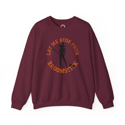 Let Me Ride Your Broomstick Crewneck Sweatshirt The Devil's Pickle