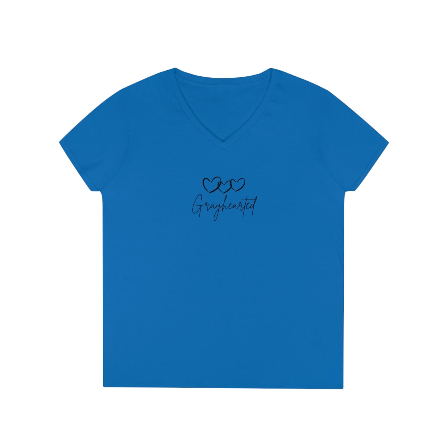 Grayceful 3 hearts Ladies' V-Neck T-Shirt Grayceful LLC