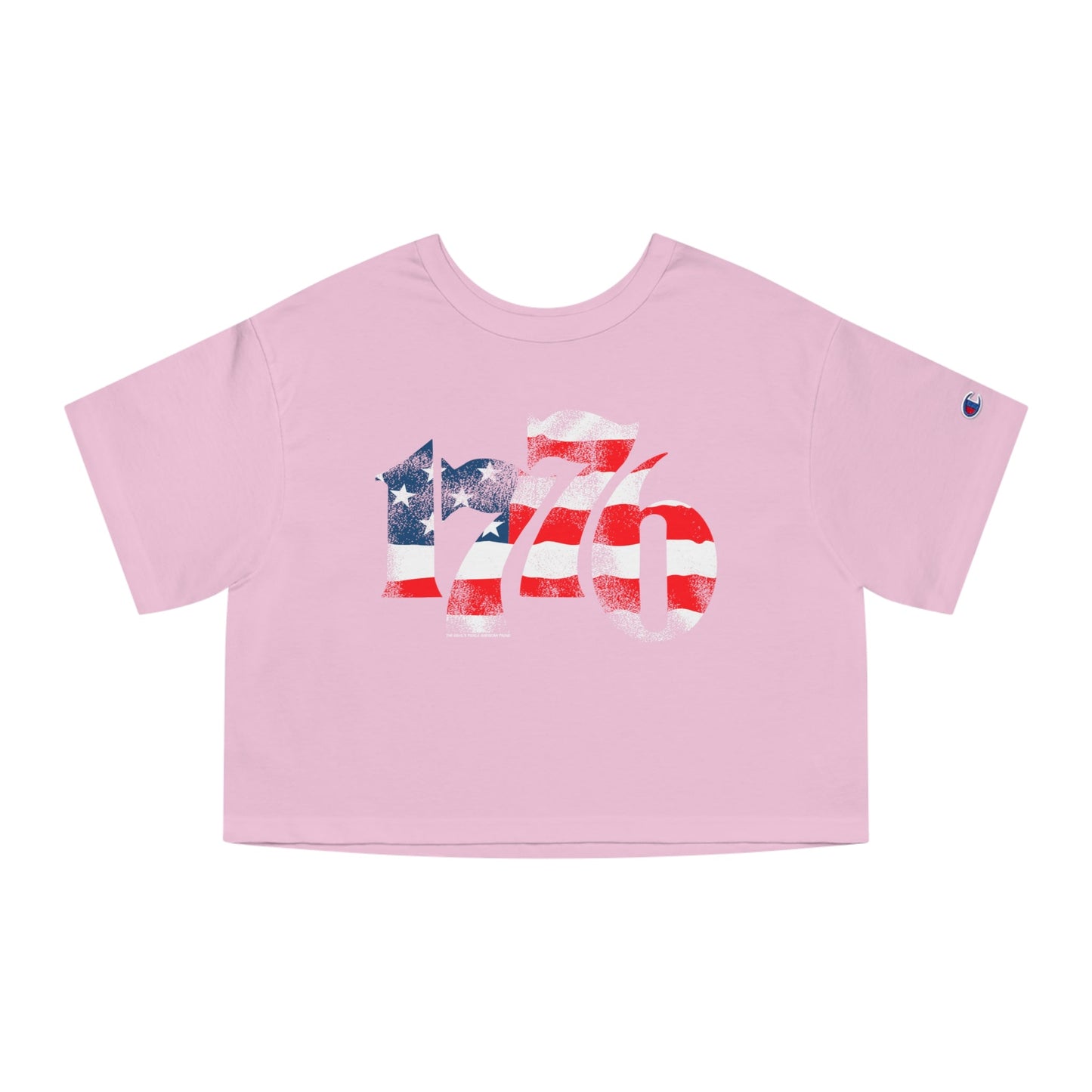 1776 American Flag Cropped T-Shirt The Devil's Pickle