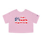1776 American Flag Cropped T-Shirt The Devil's Pickle