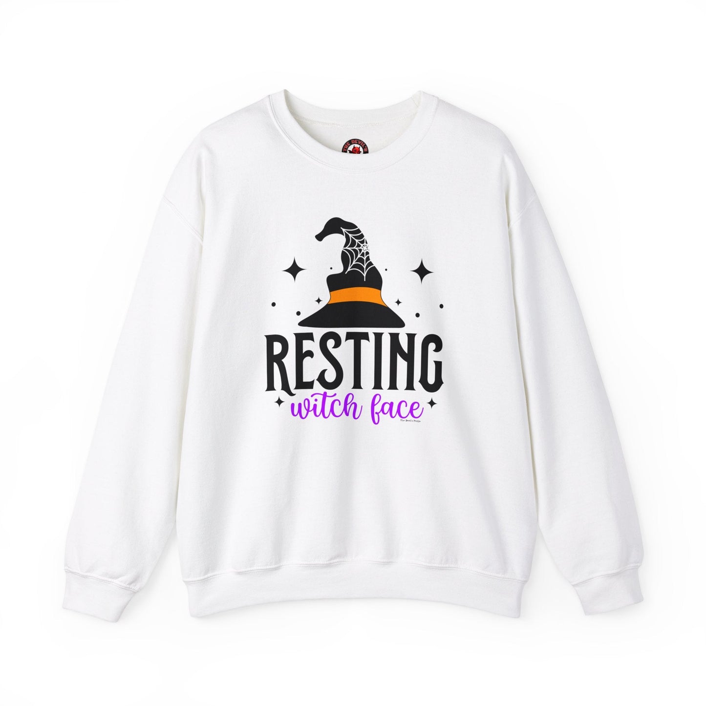 Resting Witch Face Crewneck Sweatshirt The Devil's Pickle