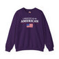 I Identify As An American Crewneck Sweatshirt The Devil's Pickle