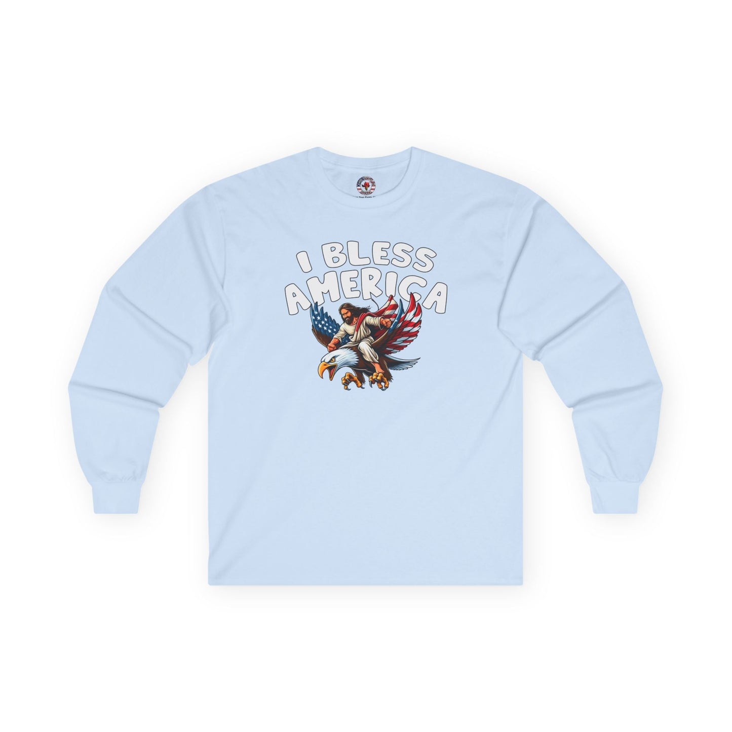 I Bless America Long Sleeve Tee The Devil's Pickle