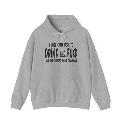 I'm Just Here To Drink And Fuck Hooded Sweatshirt The Devil's Pickle