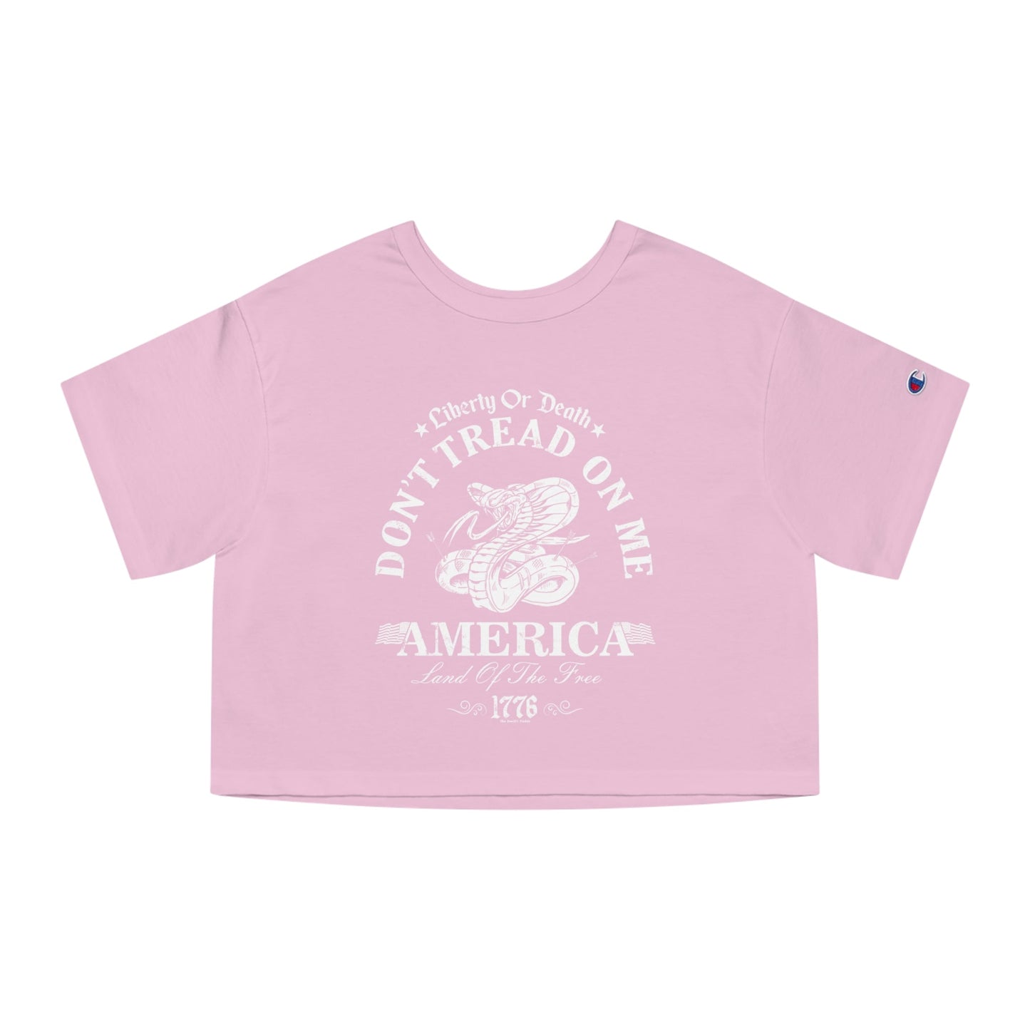 Don't Tread on Me Cropped T-Shirt The Devil's Pickle
