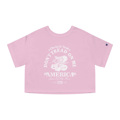 Don't Tread on Me Cropped T-Shirt The Devil's Pickle