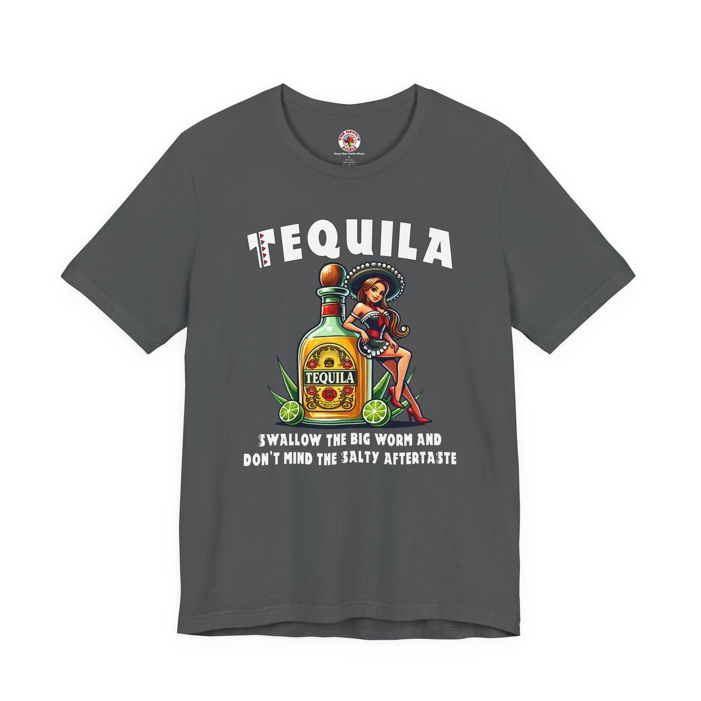 Tequila Swallow The Big Worm T-Shirt The Devil's Pickle