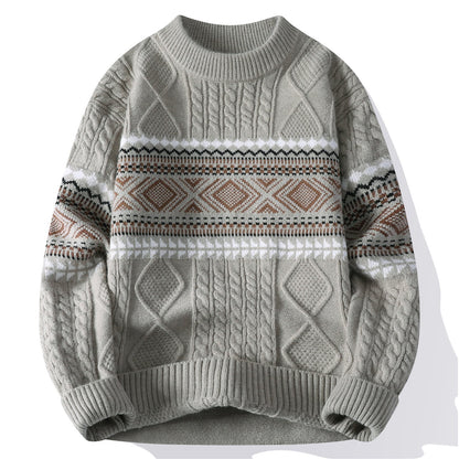 Autumn And Winter Fashion Trend Mock Neck Sweater Men Grayceful LLC